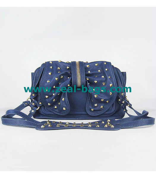 Cheap 3.1 Phillip Lim Edie Bow Studded Bag Blue Replica - Click Image to Close